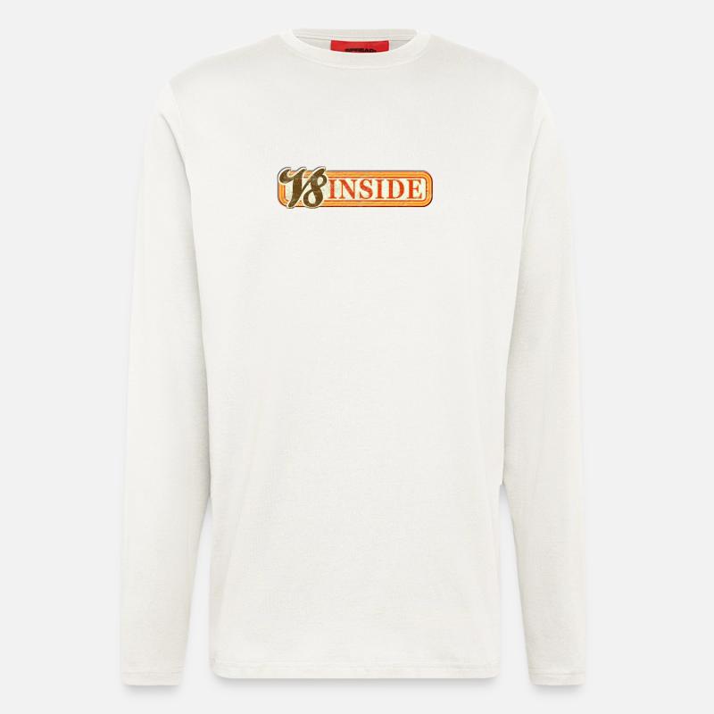 V8 Inside - Langarmshirt - made by SPREAD  - OFF WHITE