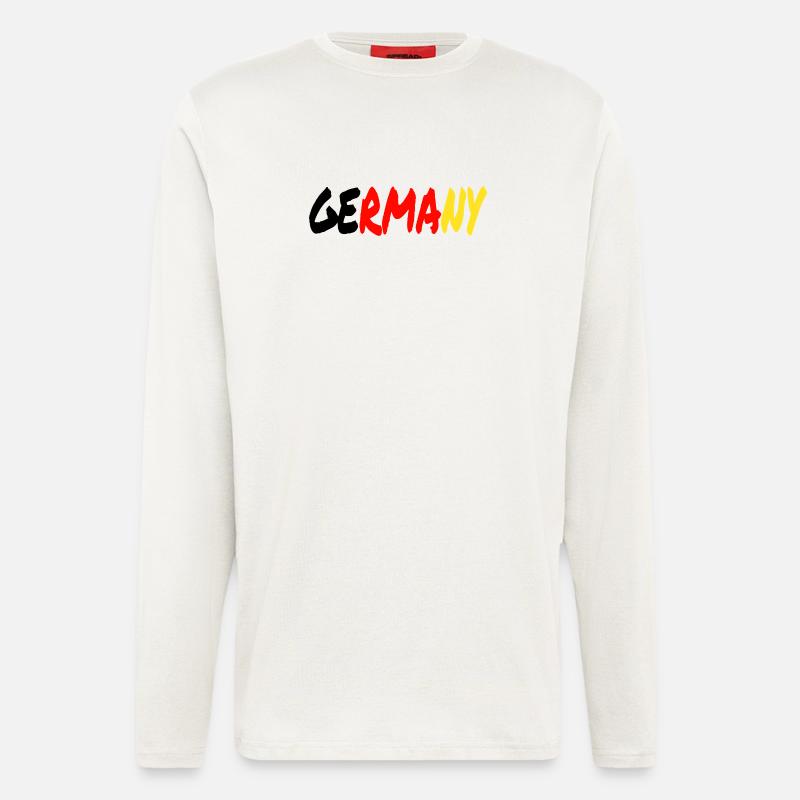 GERMANY Gradient Pinsel-Look - Langarmshirt - made by SPREAD  - OFF WHITE
