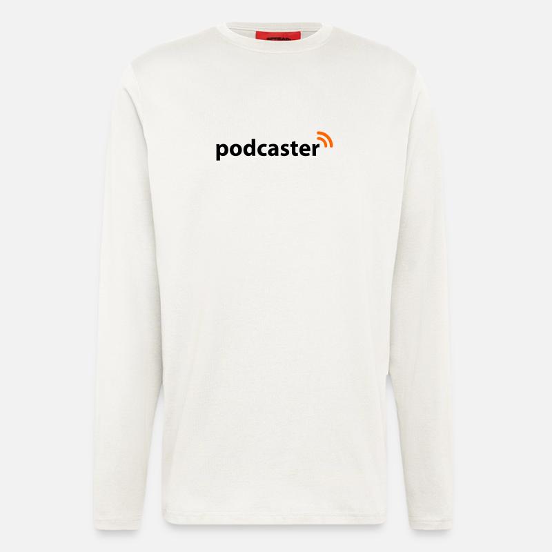 Podcaster - Langarmshirt - made by SPREAD  - OFF WHITE