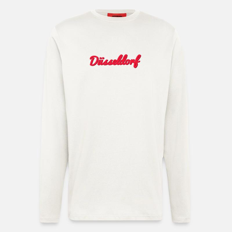 Düsseldorf Script Stadtlogo - Langarmshirt - made by SPREAD  - OFF WHITE