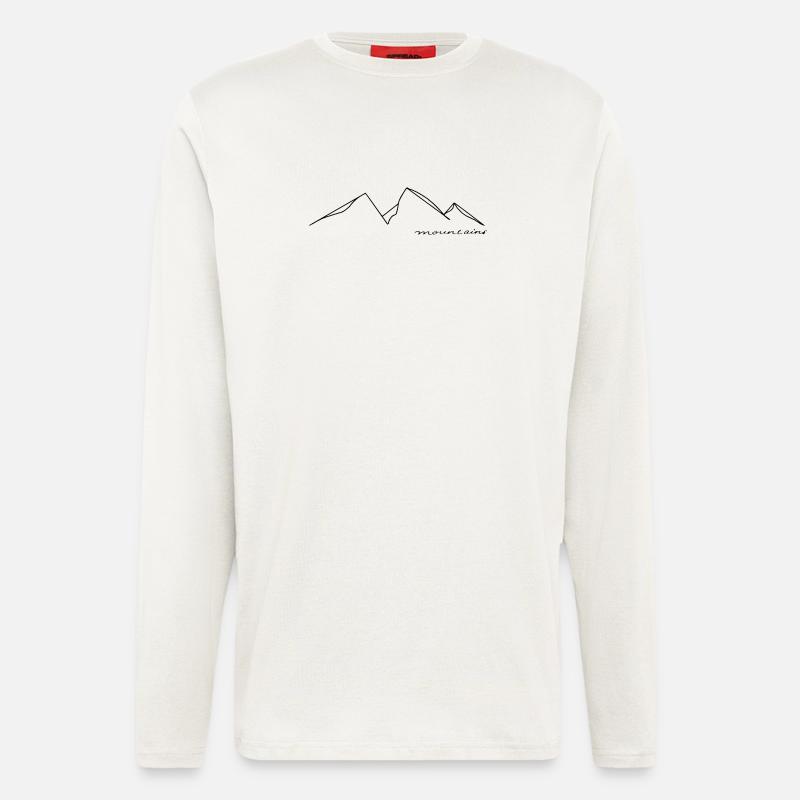 Mountains - Langarmshirt - made by SPREAD  - OFF WHITE