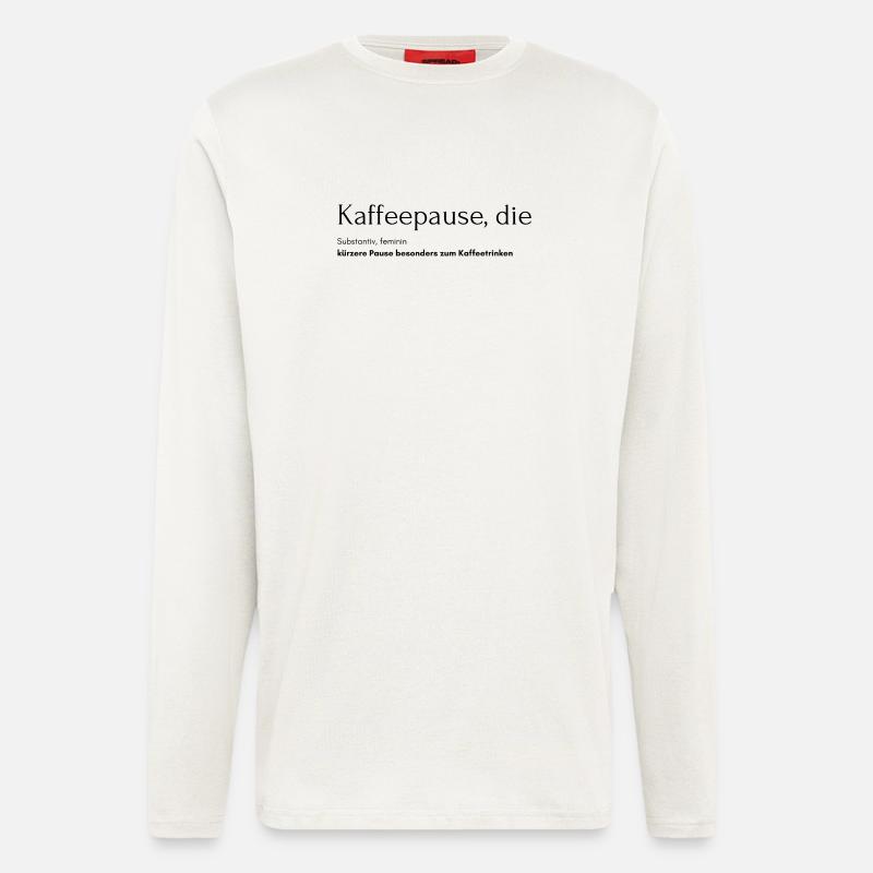 Kaffeepause, die - Langarmshirt - made by SPREAD  - OFF WHITE