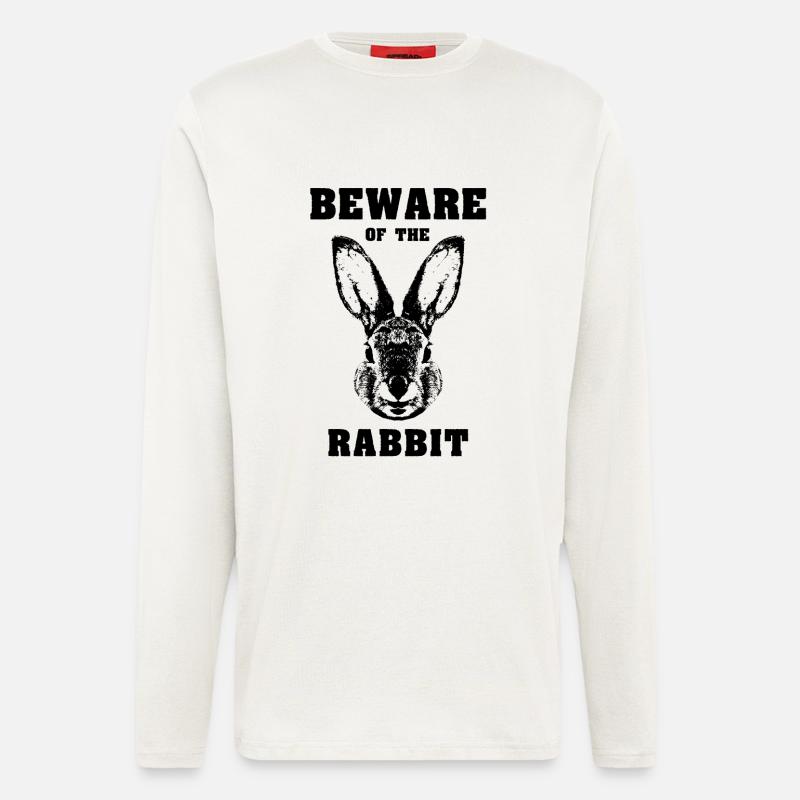 Caution rabbit rabbit - Longsleeve - made by SPREAD  - OFF WHITE