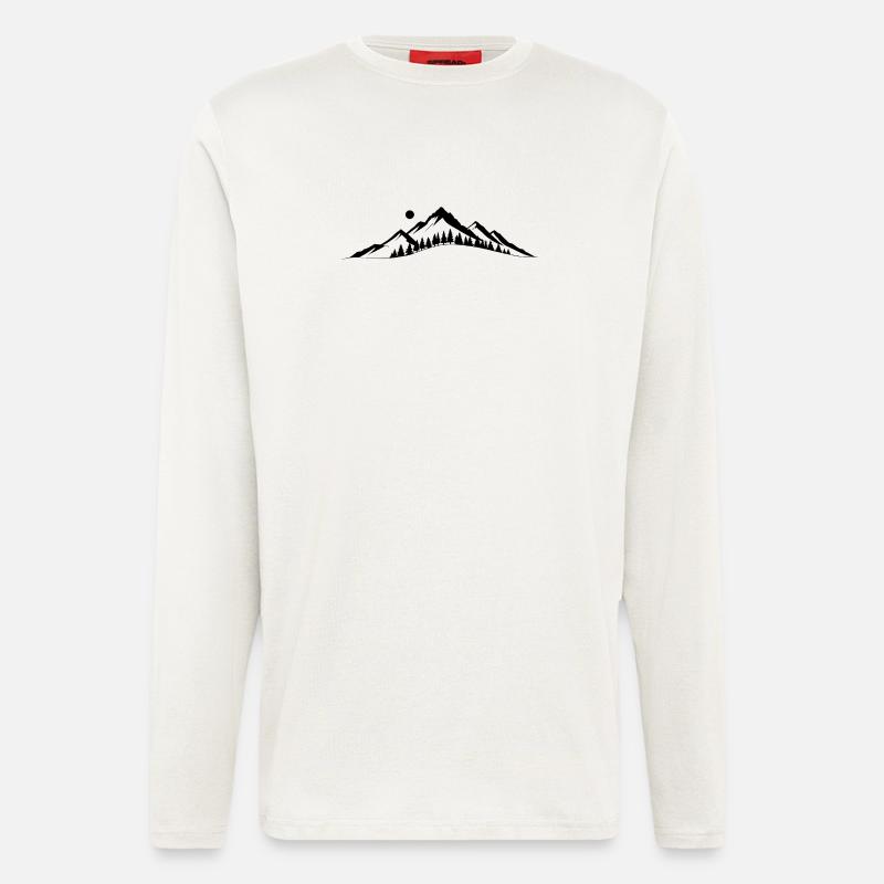 Mountain horizon - Longsleeve - made by SPREAD  - OFF WHITE