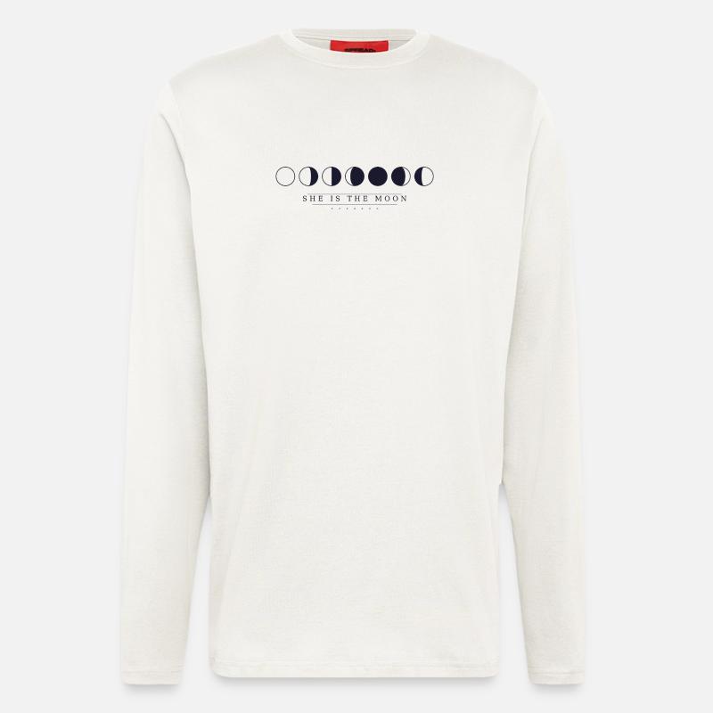 She is the moon - Longsleeve - made by SPREAD  - OFF WHITE