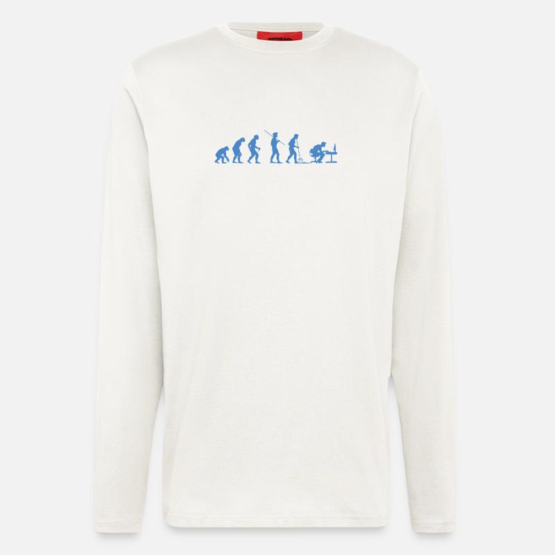 Programmer Evolution Computer Scientist Developer - Longsleeve - made by SPREAD - OFF WHITE