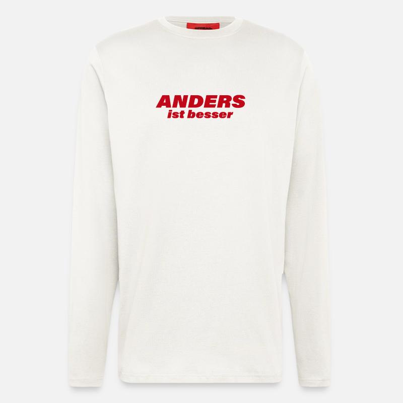 DIFFERENT IS BETTER - Longsleeve - made by SPREAD  - OFF WHITE
