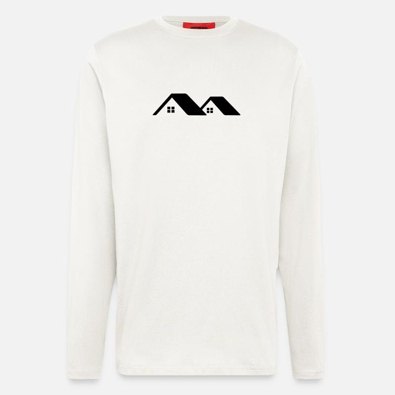 Ferienhäuser auf dem Dach - Langarmshirt - made by SPREAD  - OFF WHITE