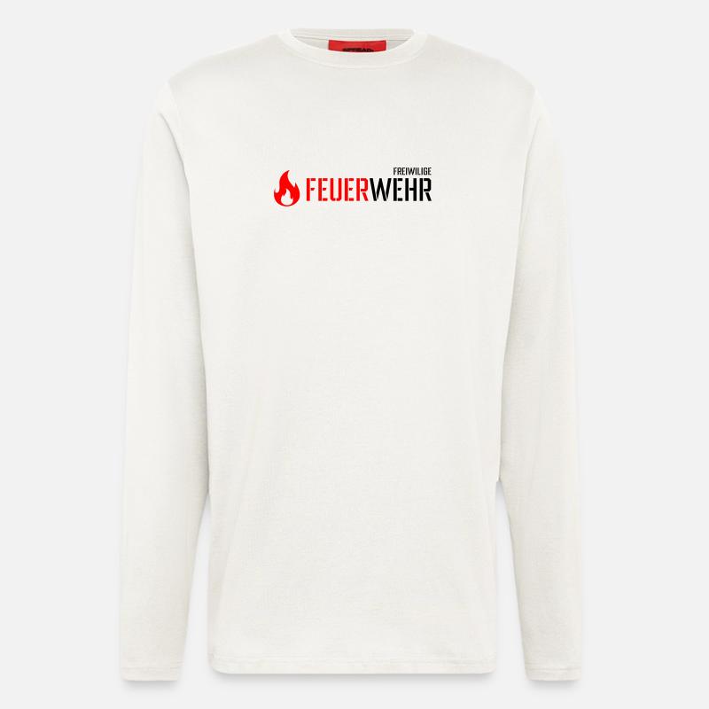 Feuerwehr - Langarmshirt - made by SPREAD  - OFF WHITE