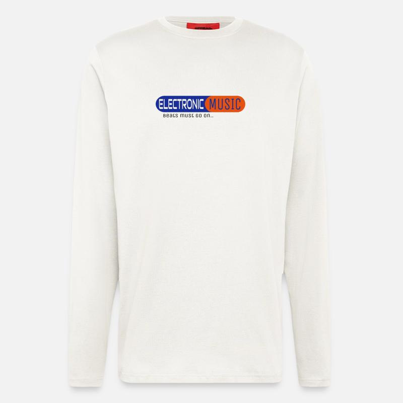 Electronic Music - Langarmshirt - made by SPREAD - OFF WHITE