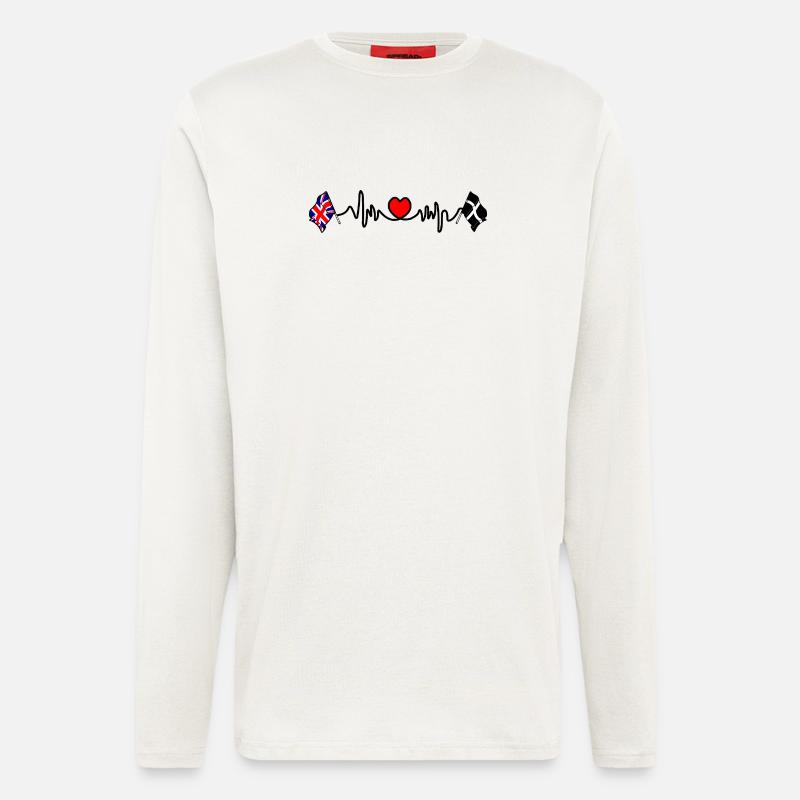 Cornwall & Großbritannien - Langarmshirt - made by SPREAD  - OFF WHITE