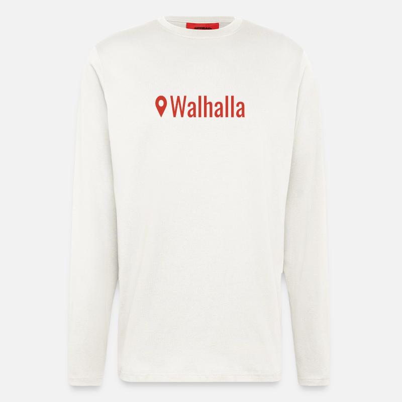 Wikinger Standort Walhalla  - Langarmshirt - made by SPREAD  - OFF WHITE