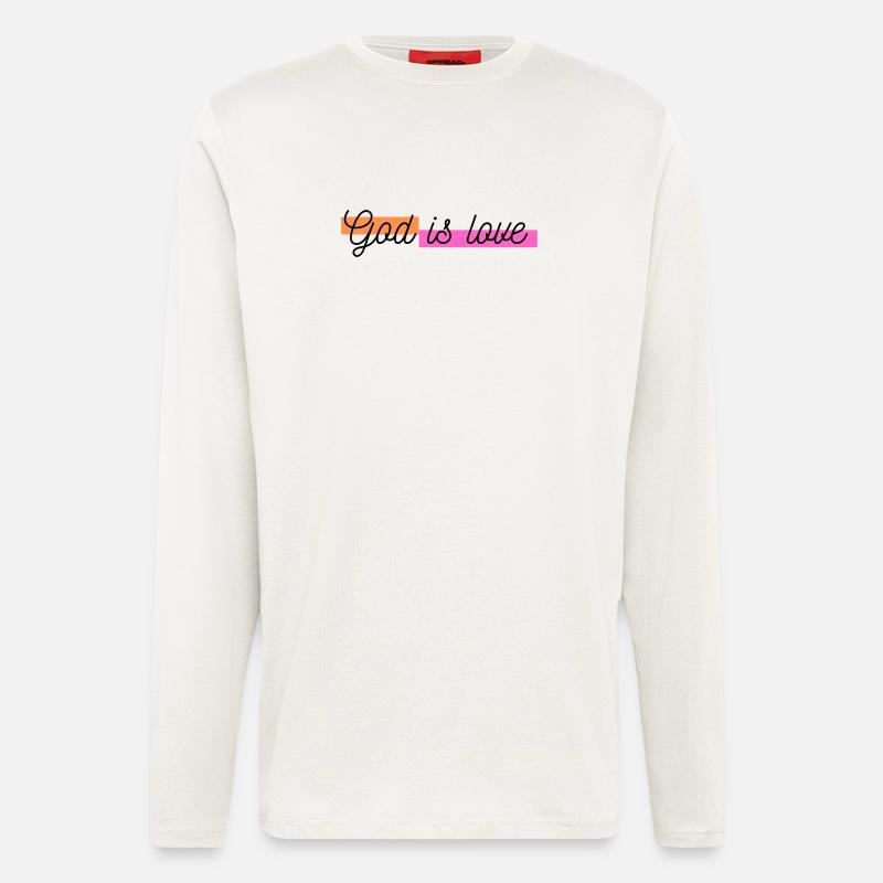 God is love - Longsleeve - made by SPREAD  - OFF WHITE