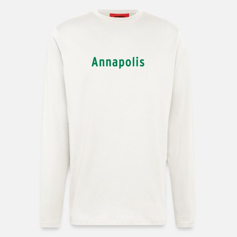 Annapolis - Manches longues bio décontracté fabriqué en UE - OFF WHITE
