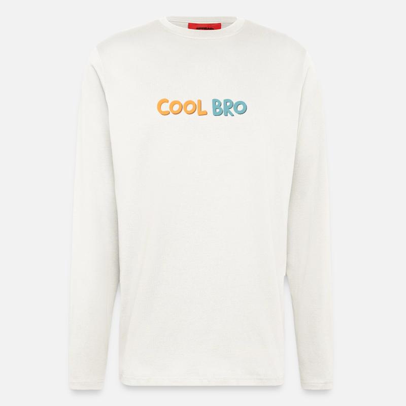 Brother Cool Retro-Pop-Tippfehler - Langarmshirt - made by SPREAD  - OFF WHITE