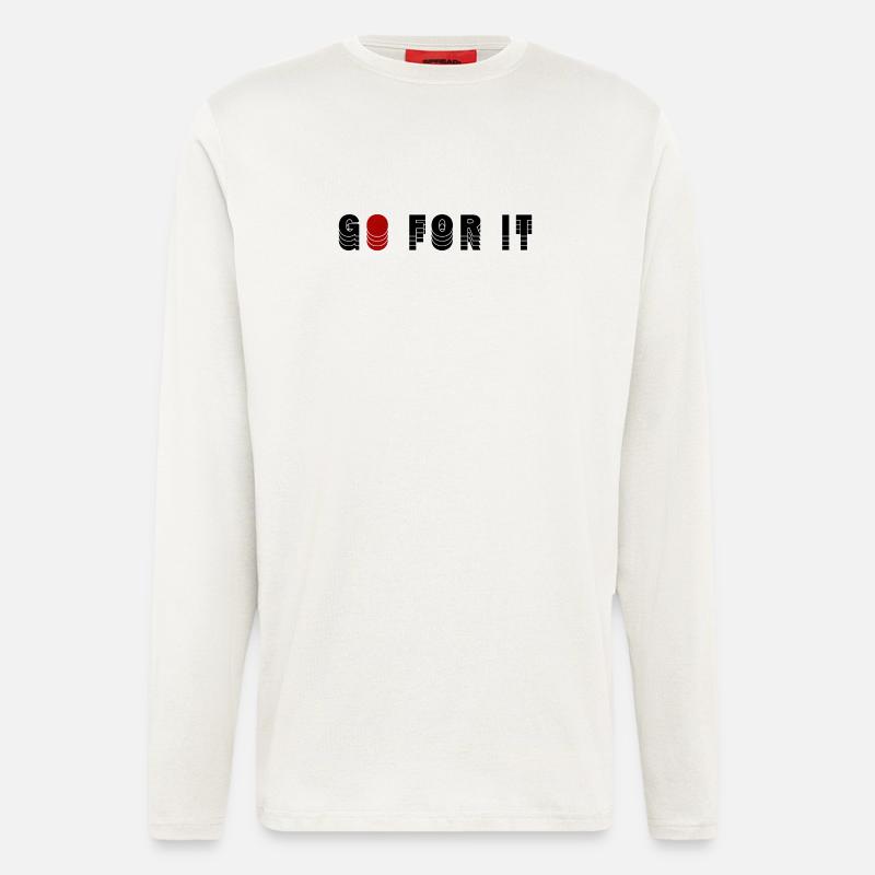 GO FOR IT - Longsleeve - made by SPREAD - OFF WHITE