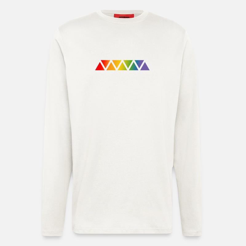 Rainbow triangle - Longsleeve - made by SPREAD  - OFF WHITE