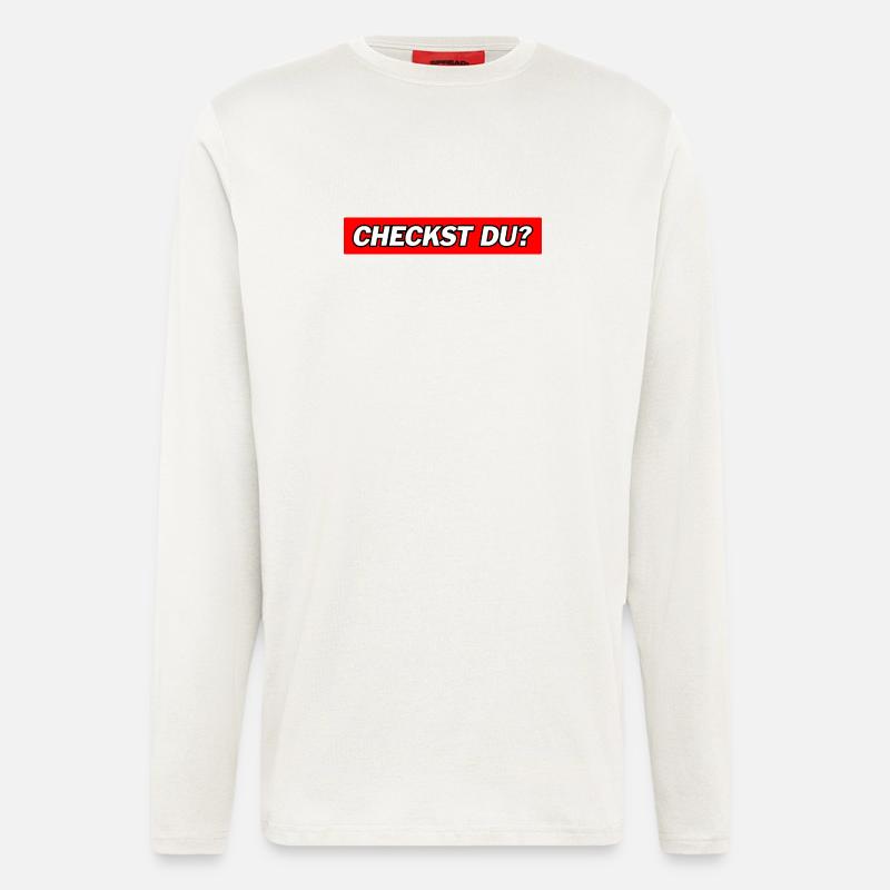 Checkst Du - Funny Memes - Langarmshirt - made by SPREAD  - OFF WHITE