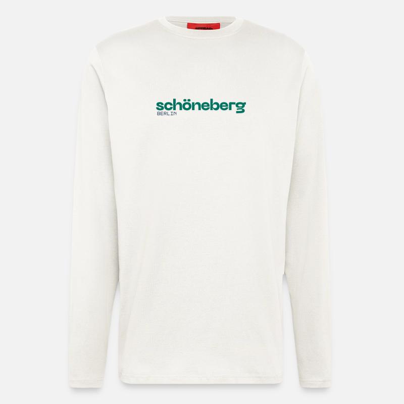 Schöneberg Berlin - Schlichtes Design - Langarmshirt - made by SPREAD  - OFF WHITE
