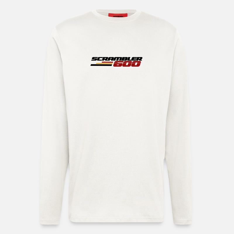 SCRAMBLER600 - Langarmshirt - made by SPREAD  - OFF WHITE