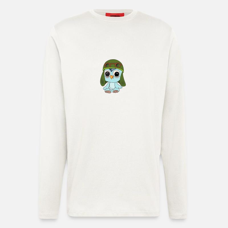 Fips der Flieger - Langarmshirt - made by SPREAD  - OFF WHITE