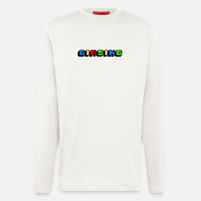 Giasing Pixel Giesing München 089 Minga - Langarmshirt - made by SPREAD  - OFF WHITE
