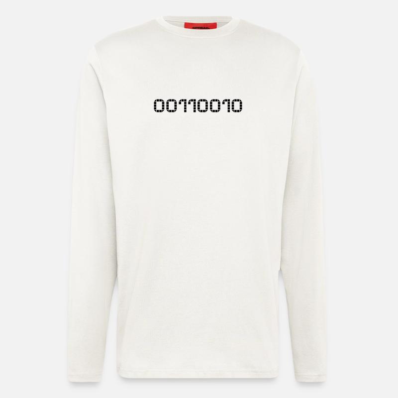 Binary notation - 50 - Longsleeve - made by SPREAD  - OFF WHITE