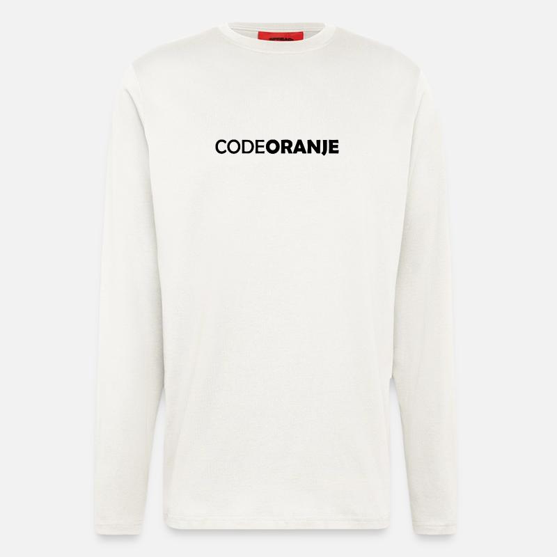 Code Oranje - Nederland - Netherlands Niederlande - Langarmshirt - made by SPREAD - OFF WHITE