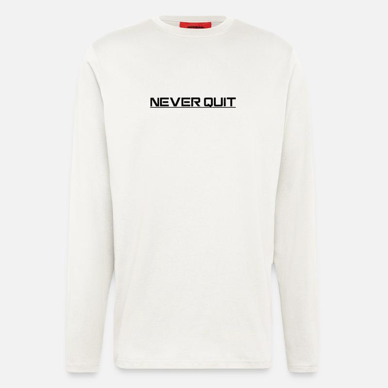 Never Quit Endurance Motif - Longsleeve - made by SPREAD  - OFF WHITE