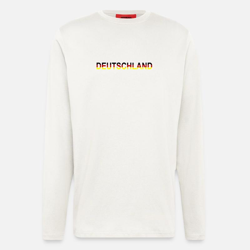 Deutschland Design - Langarmshirt - made by SPREAD  - OFF WHITE
