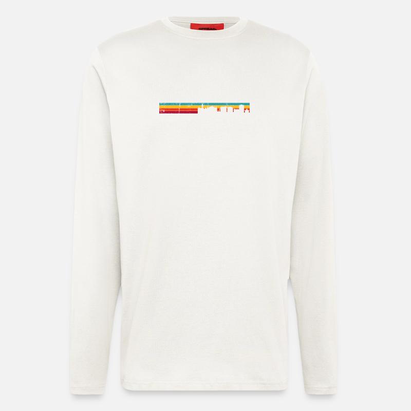 Sunset Skyline Gradient Silhouette - Longsleeve - made by SPREAD  - OFF WHITE