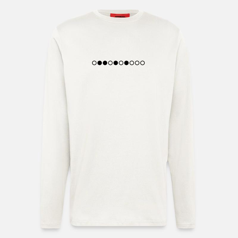 Nerdy Design "Primzahlen" bis 10 - Langarmshirt - made by SPREAD - OFF WHITE