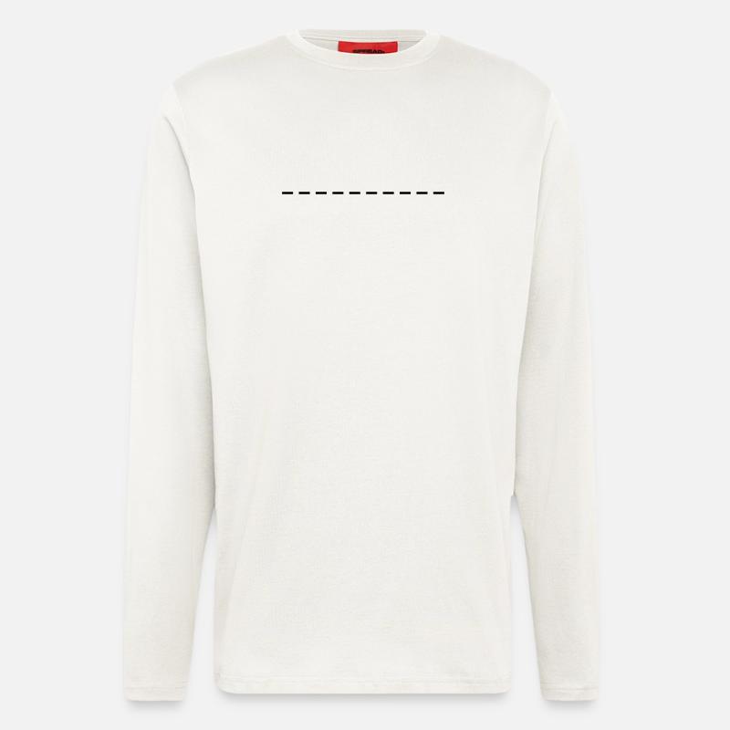 Line dashed symbol stroke - Longsleeve - made by SPREAD  - OFF WHITE