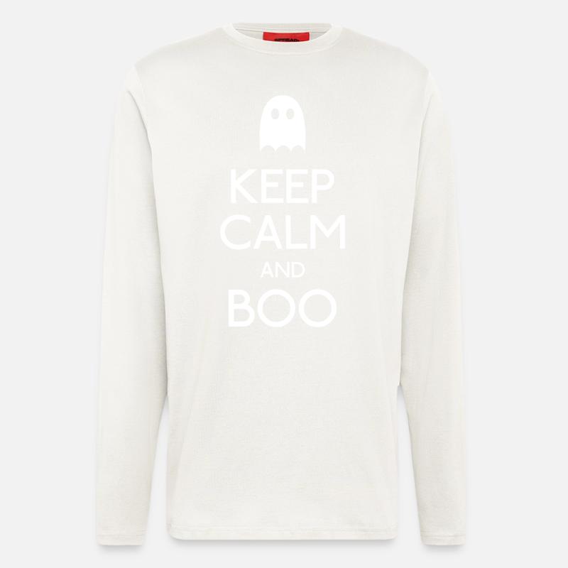 keep calm and boo - Longsleeve - made by SPREAD  - OFF WHITE