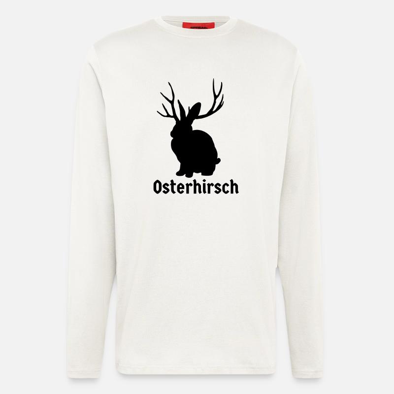 Easter Hirsch - Longsleeve - made by SPREAD  - OFF WHITE