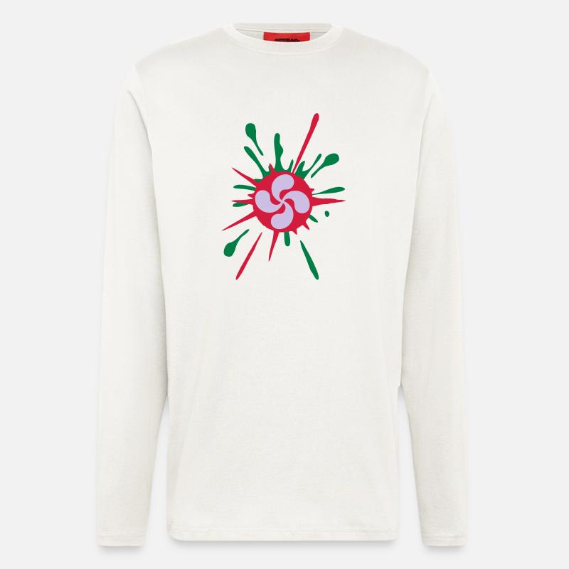 Euskal design 4 - Langarmshirt - made by SPREAD  - OFF WHITE