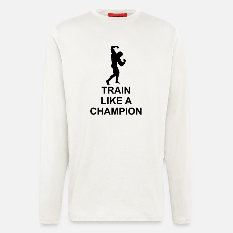 Train like a Champion - Longsleeve - made by SPREAD  - OFF WHITE
