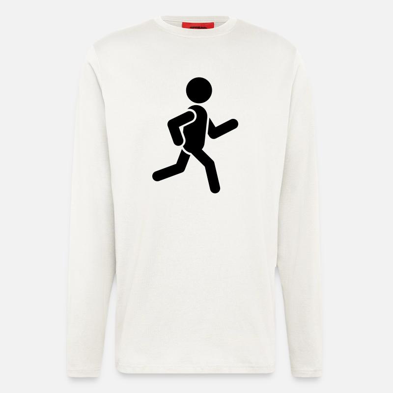 figur gehend, laufend - Langarmshirt - made by SPREAD  - OFF WHITE