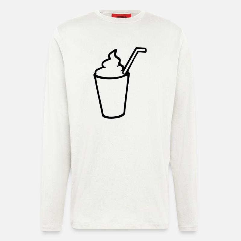 dessert milkshake milkshake ice cream - Longsleeve - made by SPREAD  - OFF WHITE