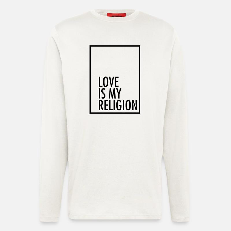 Love Is My Religion - Longsleeve - made by SPREAD  - OFF WHITE