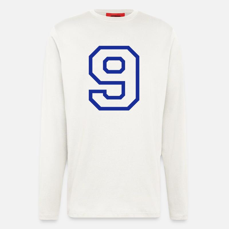 DIE NUMMER 9 - NEUN - Langarmshirt - made by SPREAD - OFF WHITE