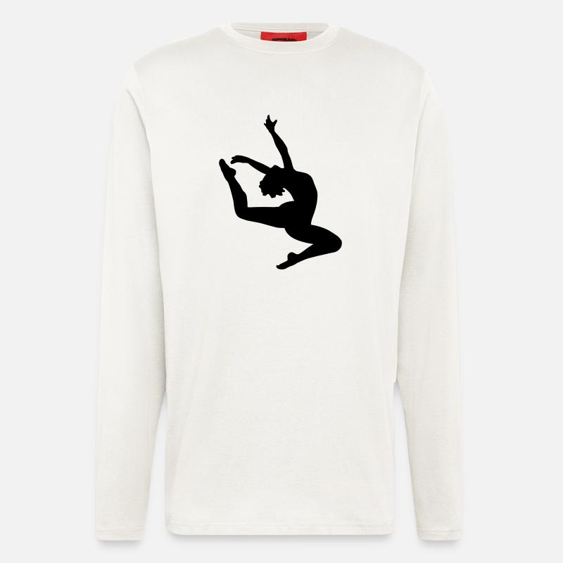 Springen Mädchen - Langarmshirt - made by SPREAD  - OFF WHITE