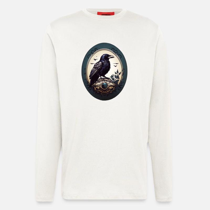 Schwarzer Rabe - Langarmshirt - made by SPREAD  - OFF WHITE