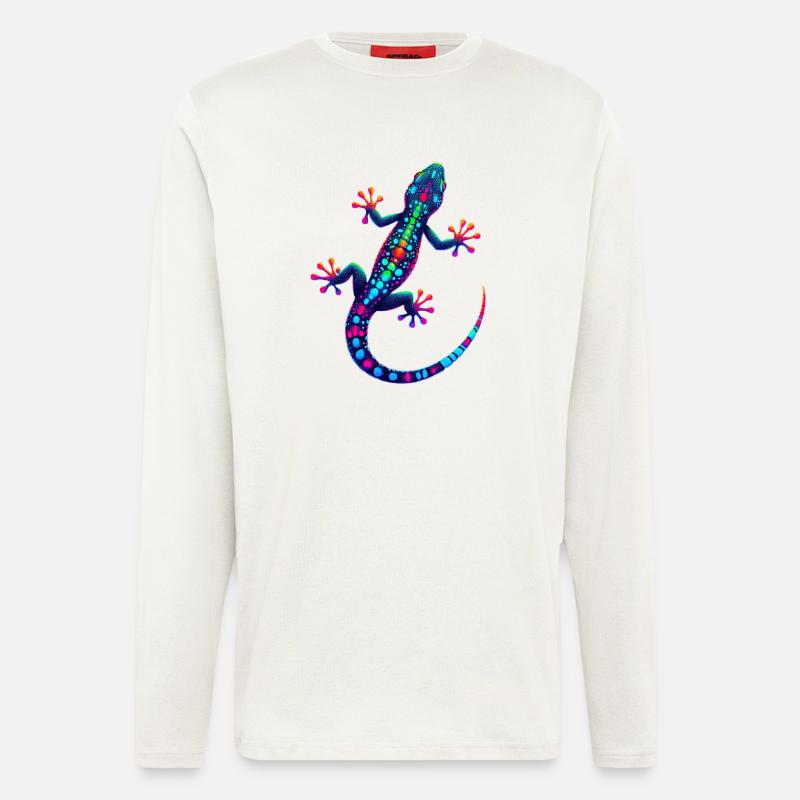 Gecko - Langarmshirt - made by SPREAD - OFF WHITE