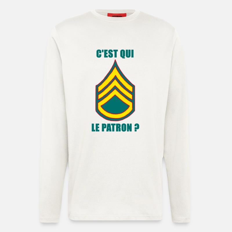 Wer ist der ? - Langarmshirt - made by SPREAD  - OFF WHITE