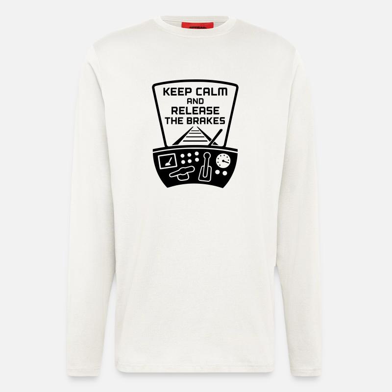 Brakes Release Railway Train Driver - Longsleeve - made by SPREAD  - OFF WHITE