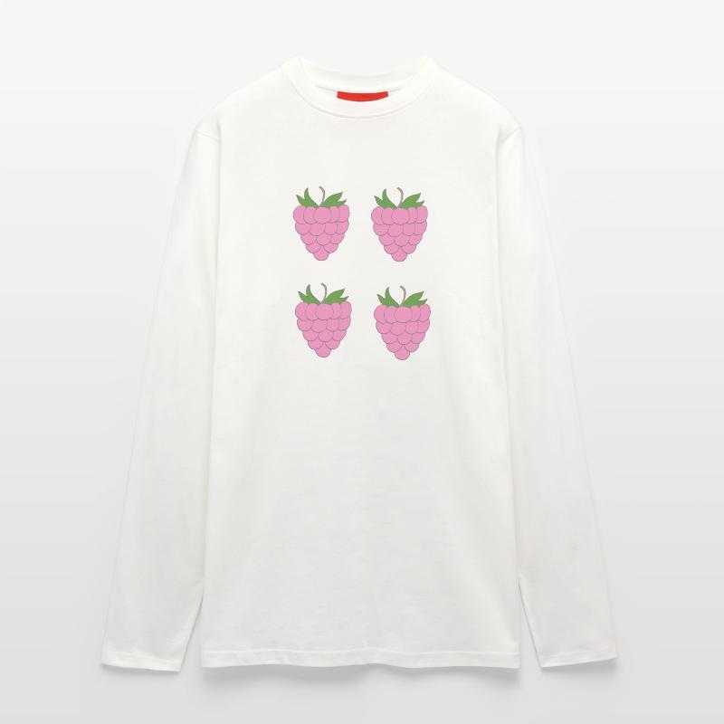 Raspberry Double Cluster Pattern Longsleeve - made by SPREAD 