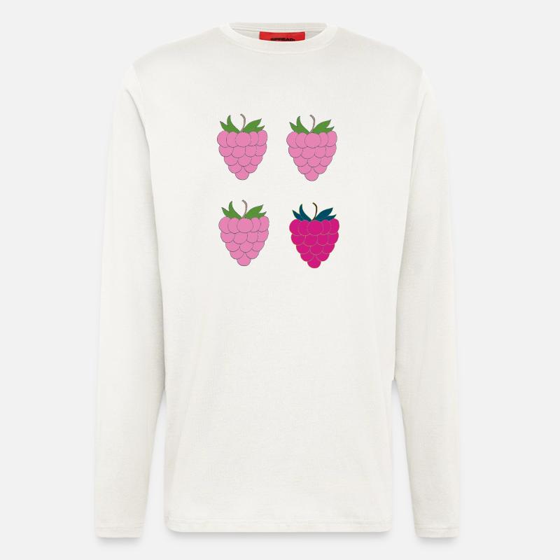 Double Raspberry Pop Art - Longsleeve - made by SPREAD  - OFF WHITE