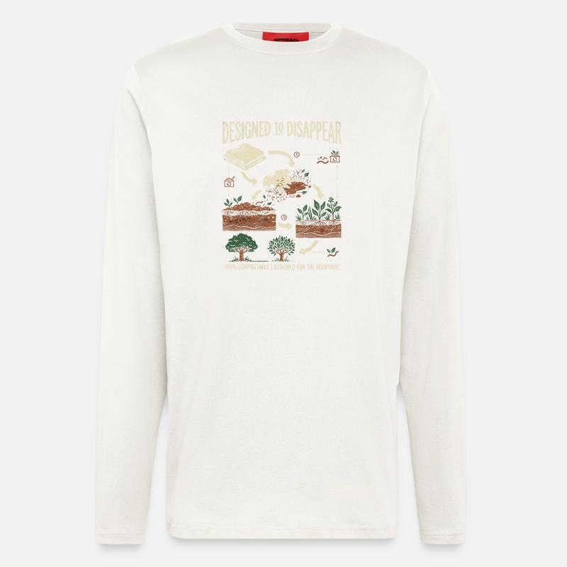 Kompost Experte - Langarmshirt - made by SPREAD  - OFF WHITE