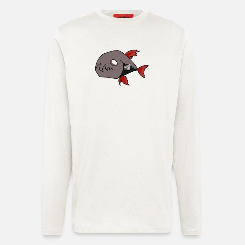 Black Fish - Longsleeve - made by SPREAD  - OFF WHITE